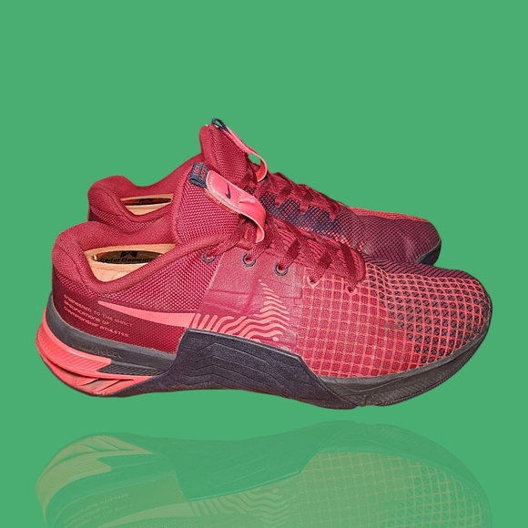 Nike DO9328-600 Metcon 8 Team Red/Bright Crimson Training Shoes Men's Sz. 9 VGUC - Picture 5 of 12